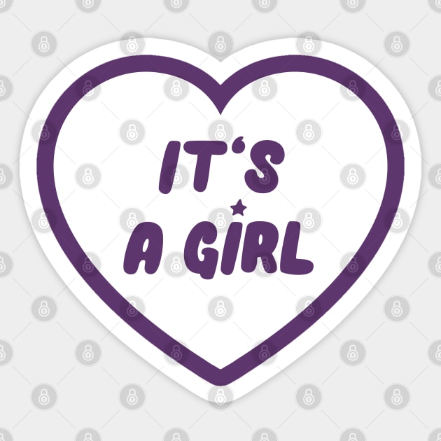 It´s a girl Sticker by Inspire Creativity